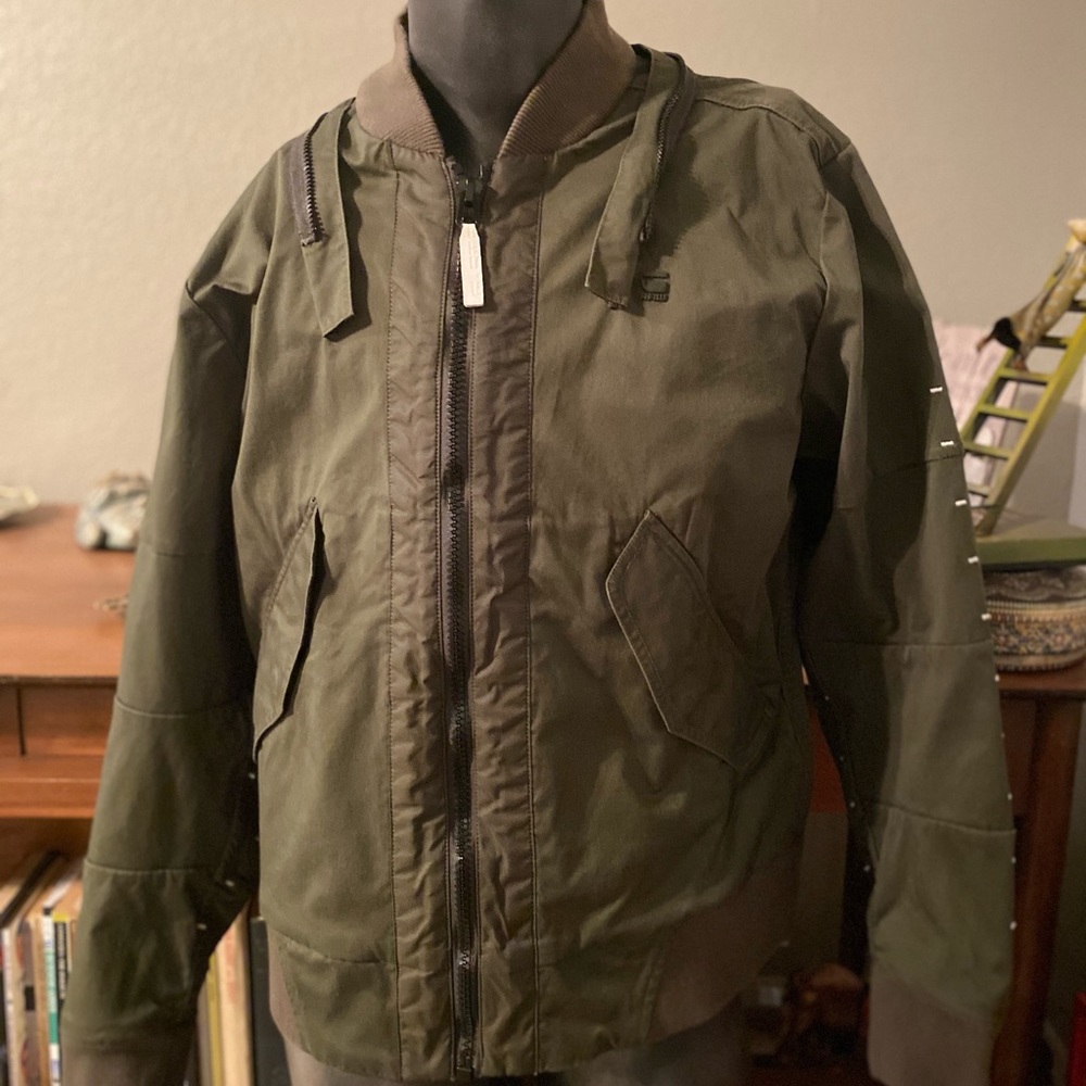 G-Star Raw Bomber Jacket In Military Green